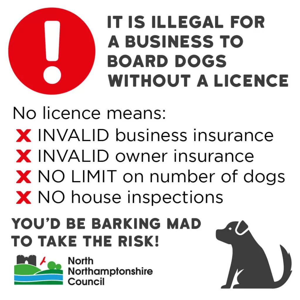 North Northamptonshire Council warning about unlicensed boarders.